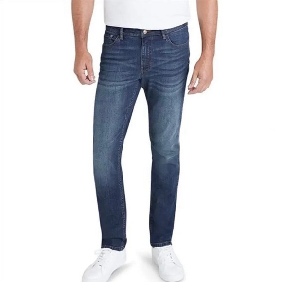Izod  Men's Blue Jean Comfort Stretch Size 40x32 # 14 - Picture 1 of 11